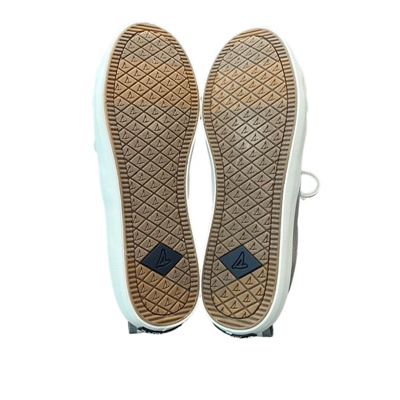 NWOB Sperry Top-Siders Crest Vibe sneakers memory foam canvas leather gray 8 - Picture 10 of 11
